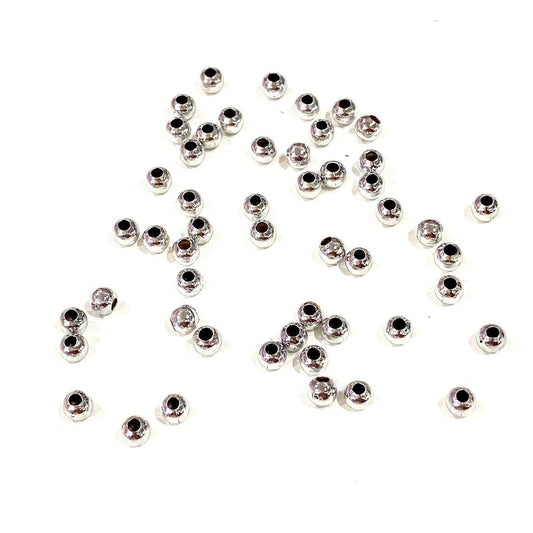 Rhodium Plated 5mm Ball Spacer