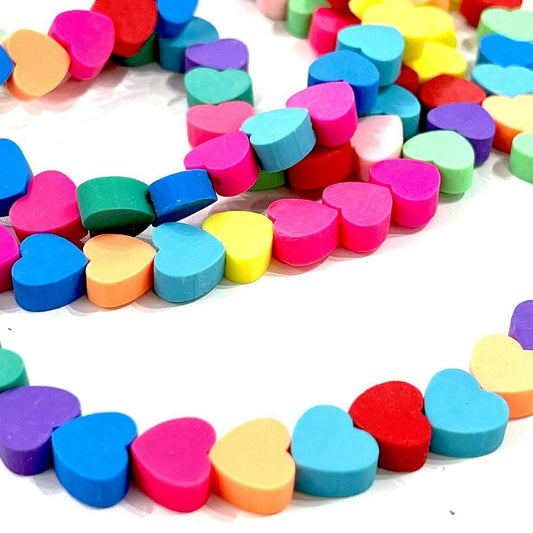 Polymer Clay (Fimo) Mixed Color Heart