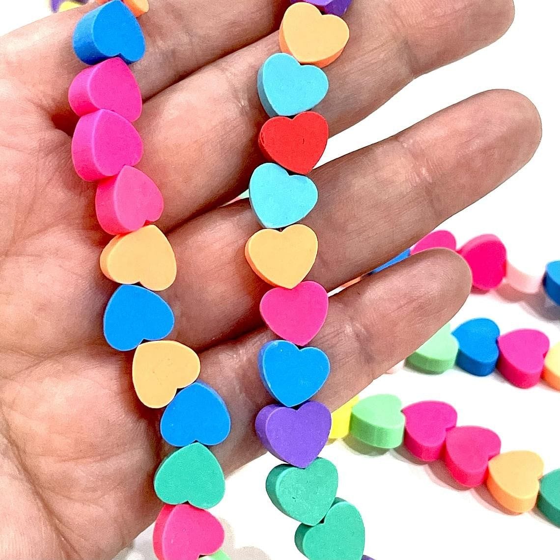 Polymer Clay (Fimo) Mixed Color Heart
