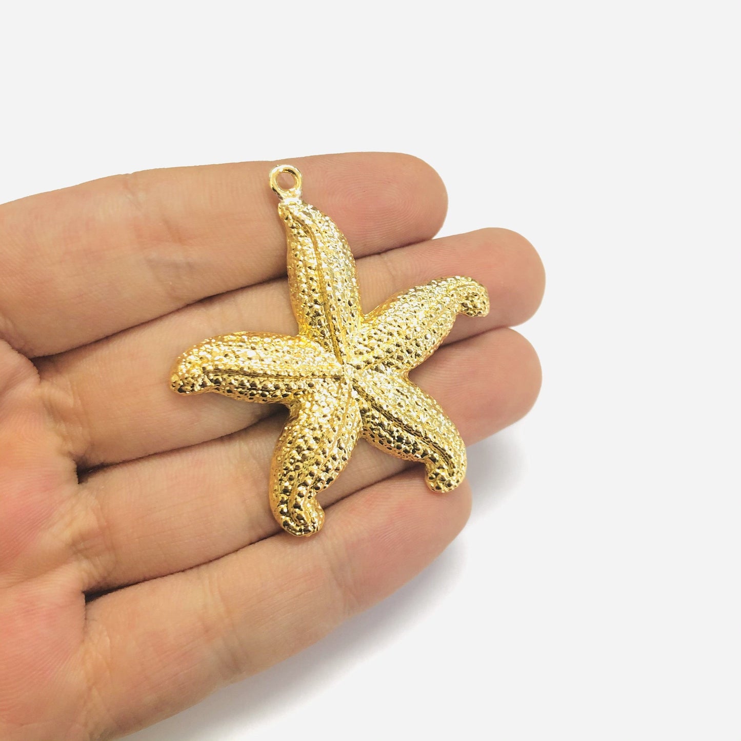 Gold Plated 45x50mm Starfish Pendant 