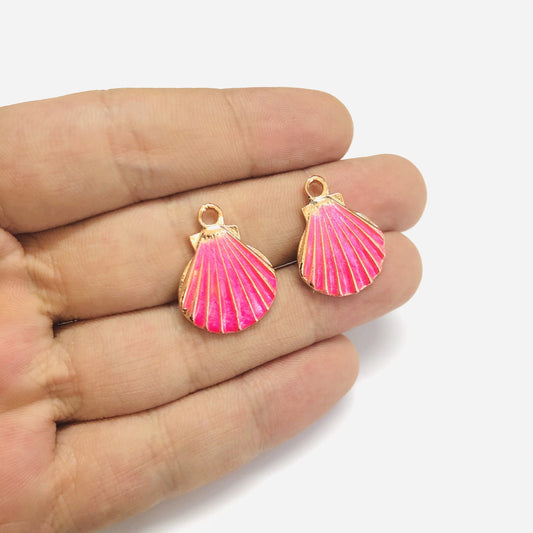 Rose Gold Plated Shell - Pearlescent, Pink 