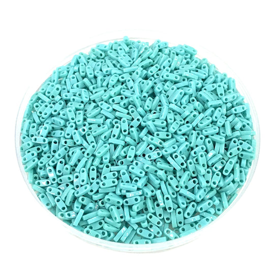 Miyuki Beads, Miyuki Quarter Tila QTL-0412 Opaque Turquoise Green