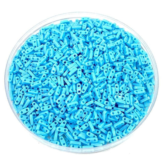 Miyuki Beads, Miyuki Quarter Tila QTL-0413 Opaque Turquoise Blue