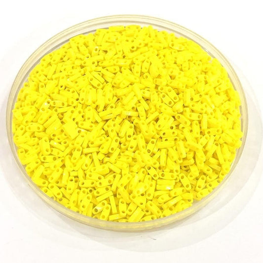 Miyuki-Perlen, Miyuki Quarter Tila QTL-0404 Undurchsichtiges Gelb