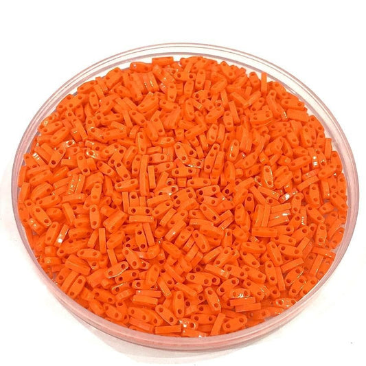 Miyuki Beads, Miyuki Quarter Tila QTL-0406 Undurchsichtiges Orange