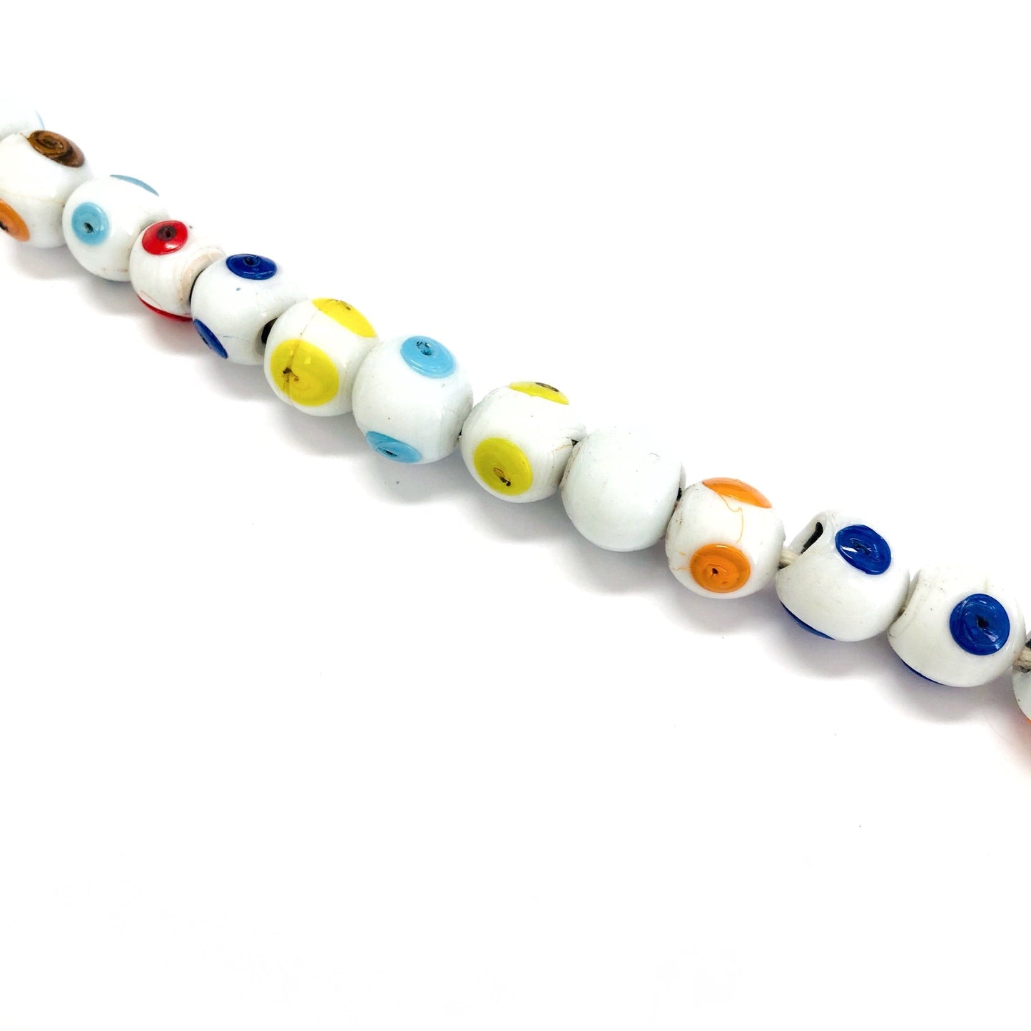 Rindsleder Augenfarbe Evil Eye Beads - Rund 