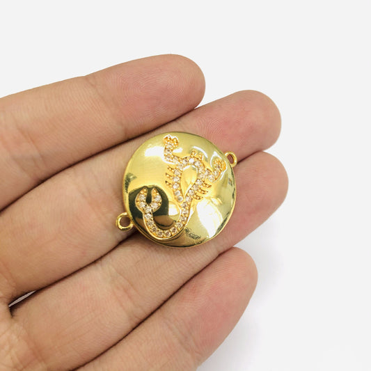 Messing vergoldet Zirkon Stein Sternzeichen Armband Apparat