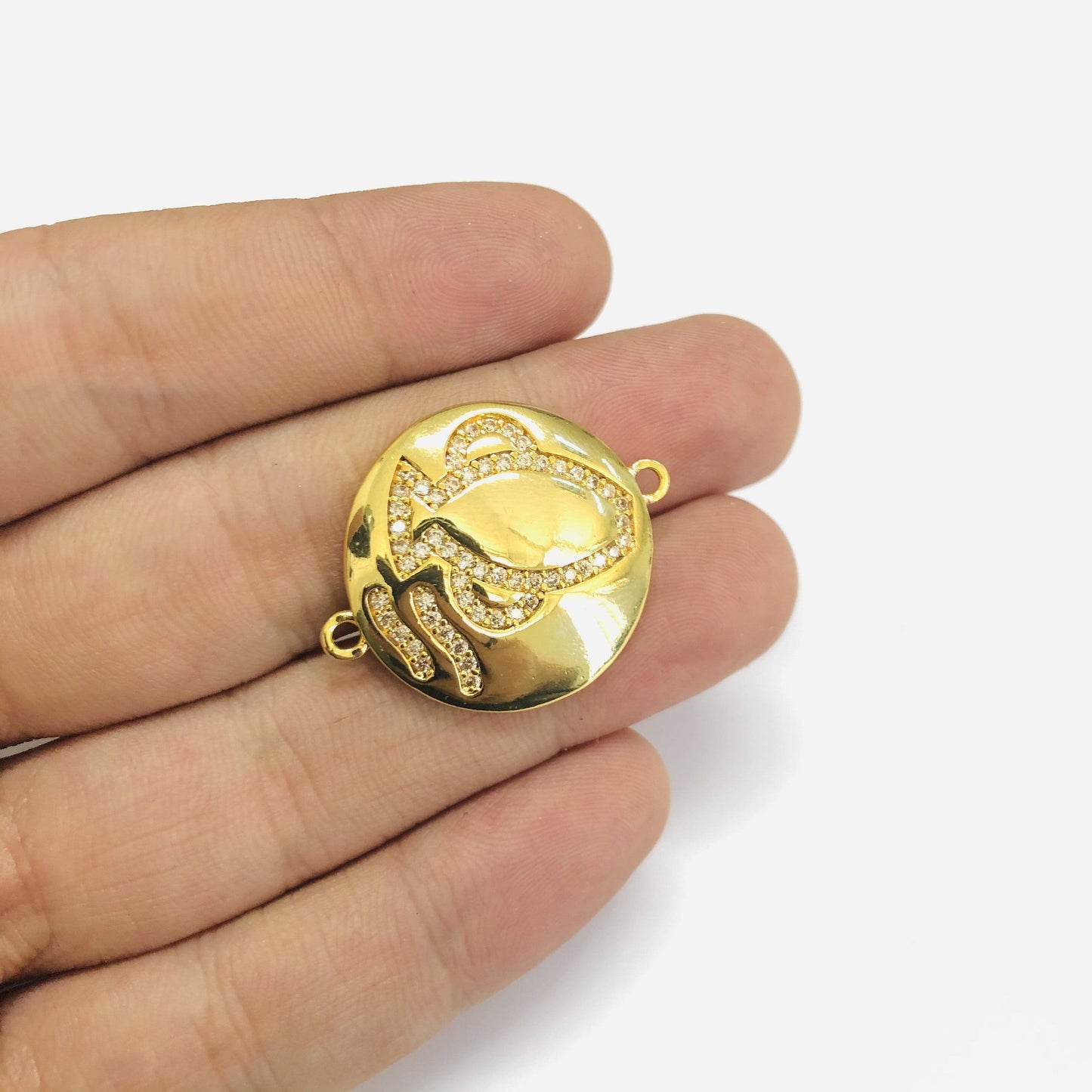 Brass Gold Plated Zircon Stone Zodiac Sign Bracelet Apparatus