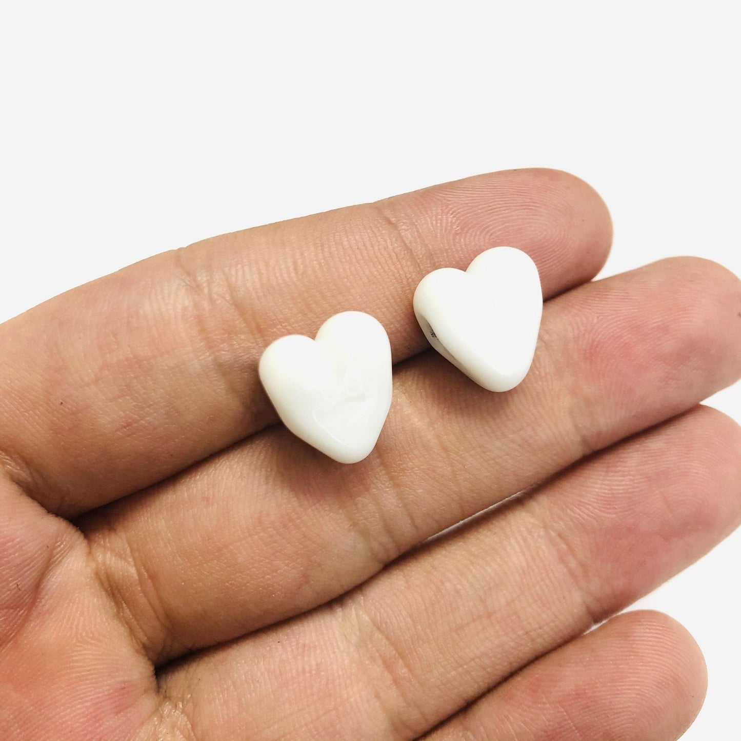 Herz aus Muranoglas - Weiß