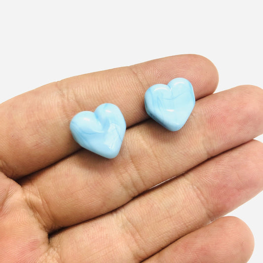 Herz aus Muranoglas - Blau