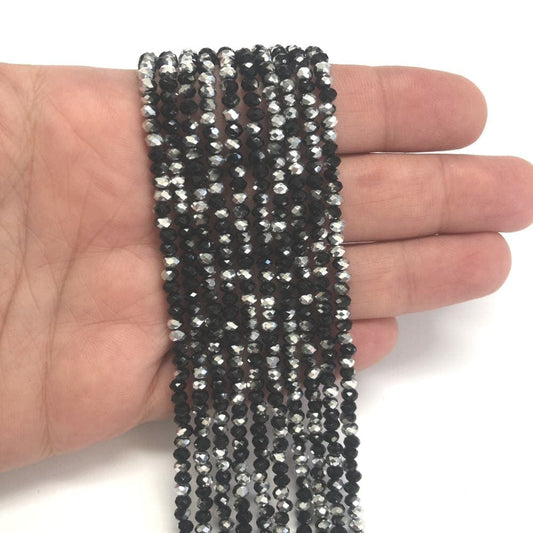 Crystal Beads, Chinese Crystal-3mm-1 Janjan Black