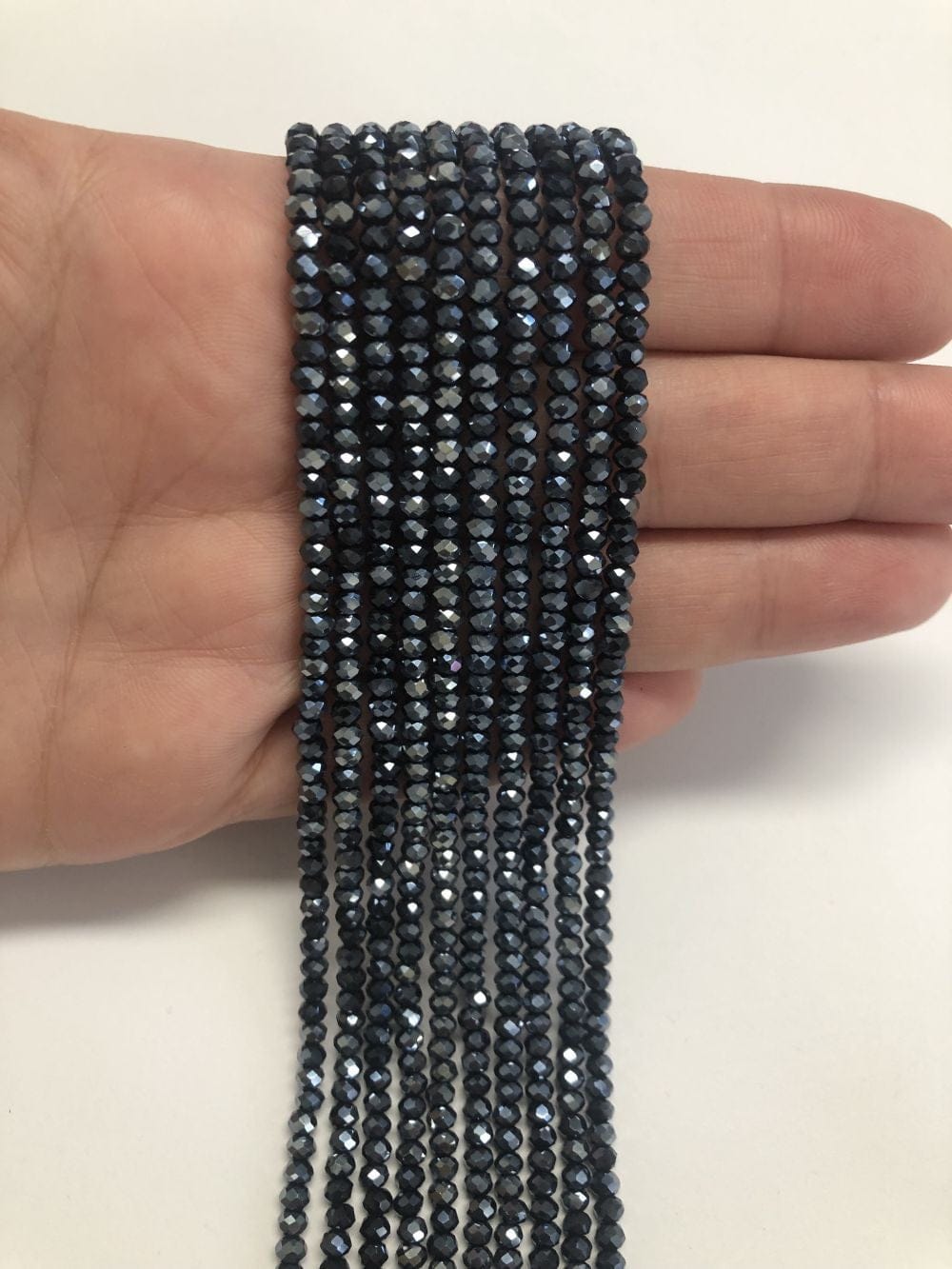 Crystal Beads, Chinese Crystal-3mm-2- Anthracite - Smoked