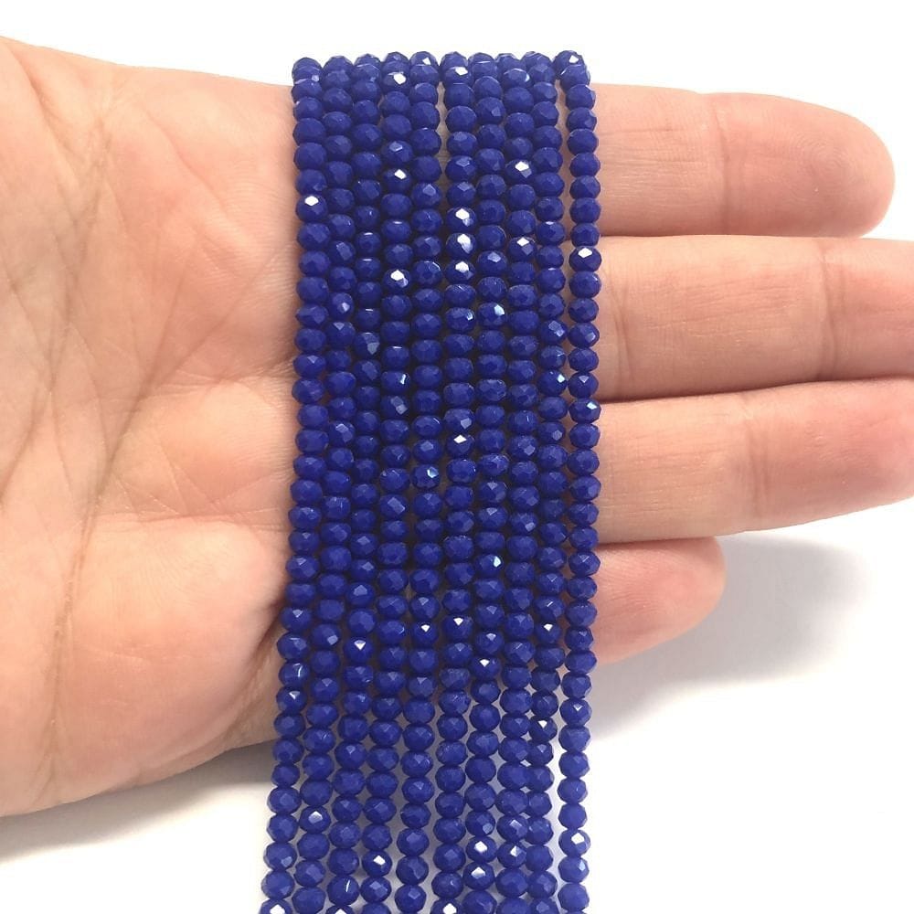 Kristallperle, chinesischer Kristall, 3 mm, 27, Parlamentsblau