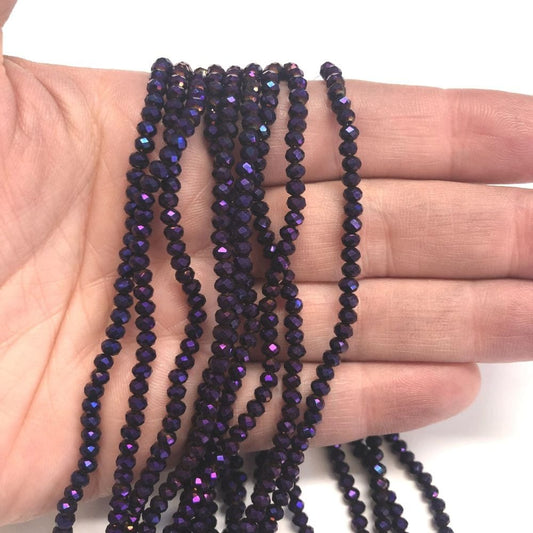 Crystal Beads, Chinese Crystal-3mm-49- Janjan Purple