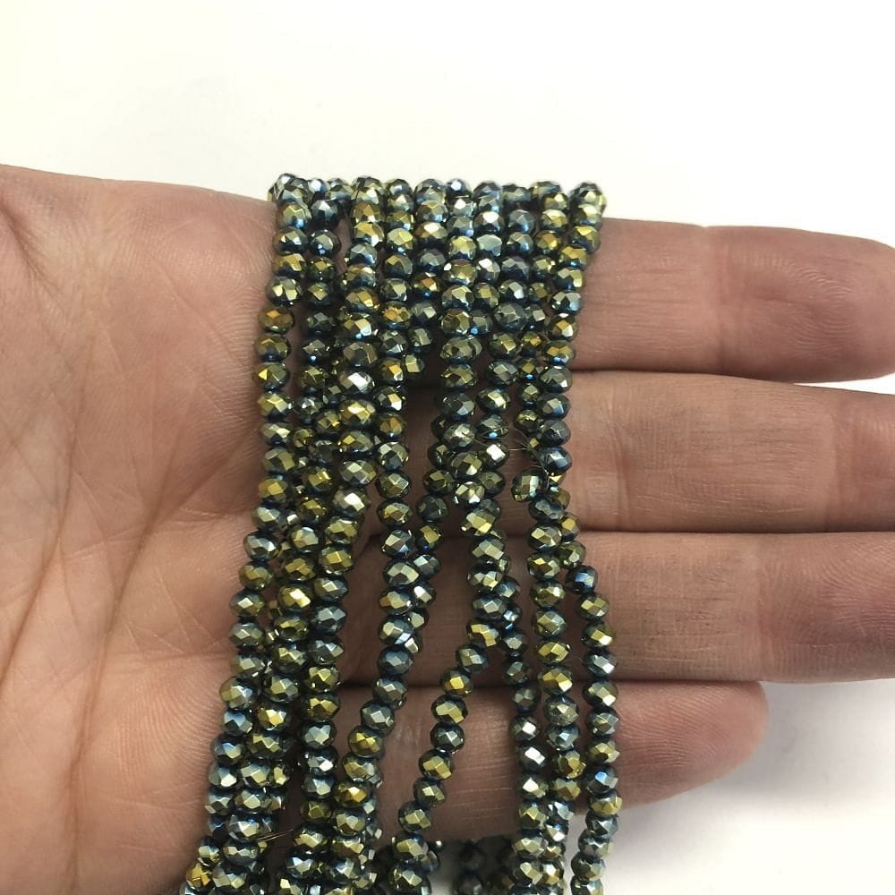 Crystal Beads, Chinese Crystal-3mm-50- Janjan Turquoise