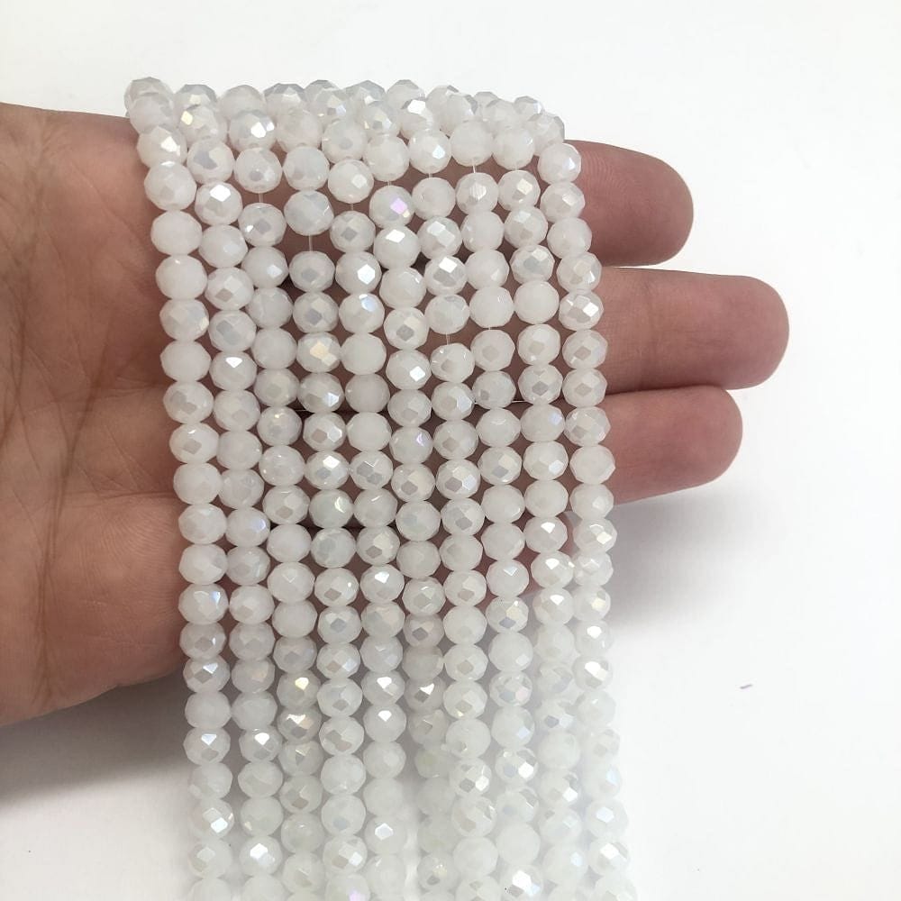 Chinesischer Kristall 6 mm – 9 – Brillantes Weiß