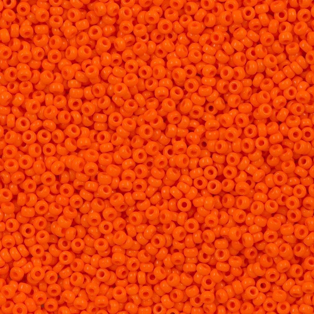Miyuki Beads, MiyukiRoundBeads11/0-0406 Opaque Orange
