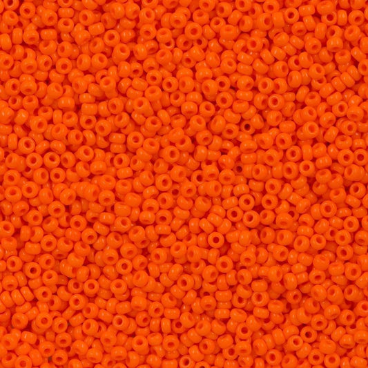 Miyuki Beads, MiyukiRoundBeads11/0-0406 Opaque Orange