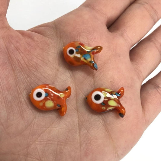 Murano Glass Fish Orange