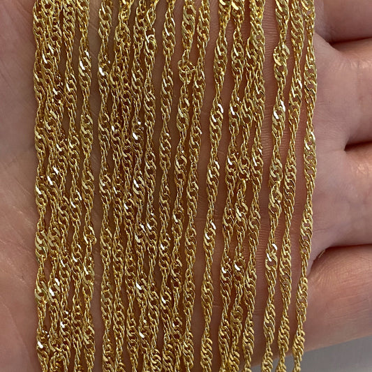 Vergoldete spanische Kette 2 mm