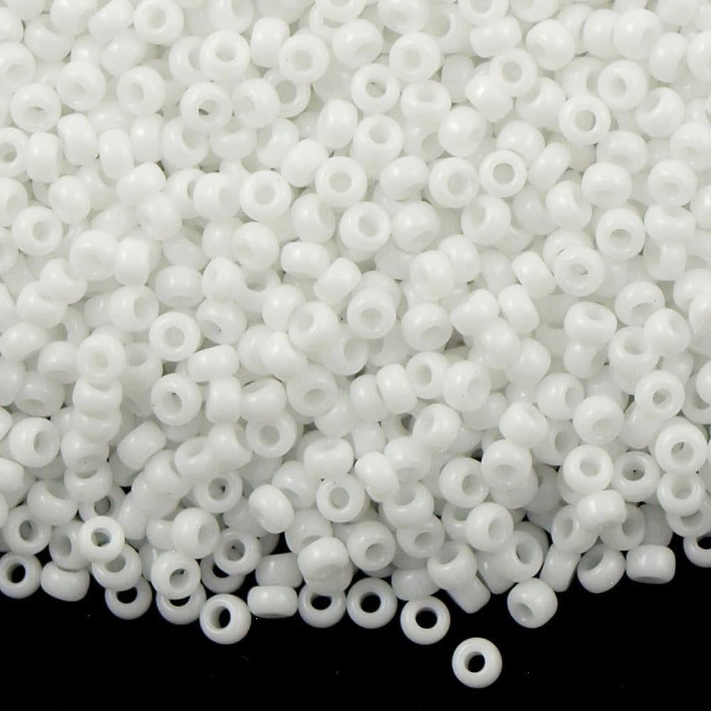 Miyuki Beads, MiyukiroundBeads 8/0-0402 Opaque White