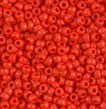 Miyuki Beads, MiyukiRoundBeads 8/0-0407 Opaque Red