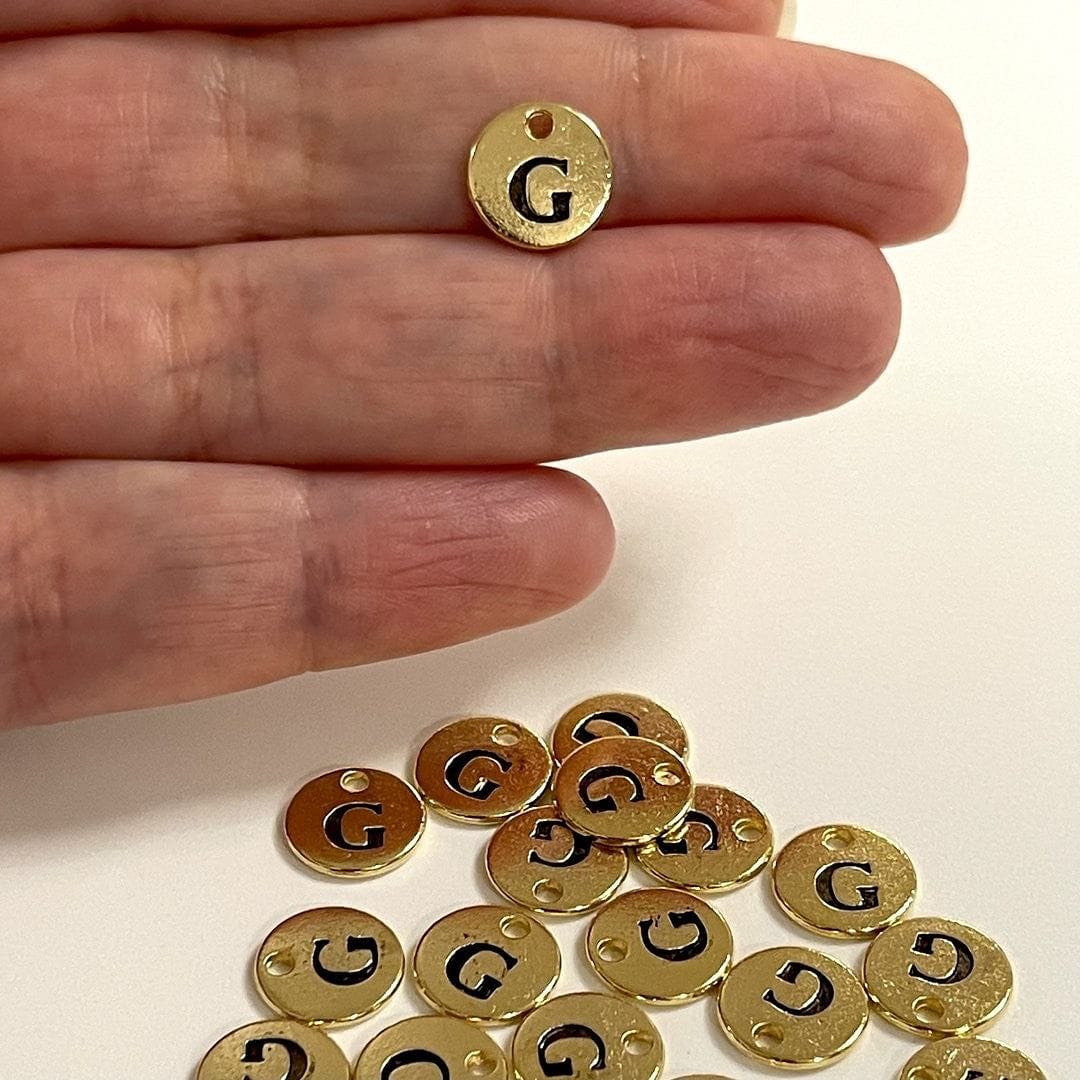 Gold Plated Brass Letter 10mm