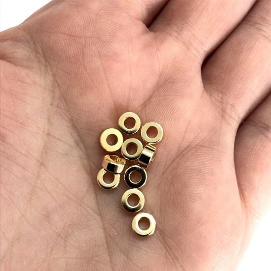 Gold Plated Washer Spacer 4x3mm