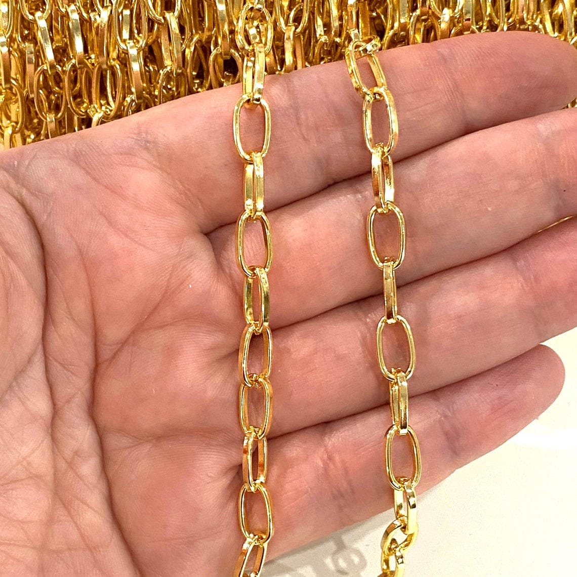 Gold Plated 6x12 mm Chain