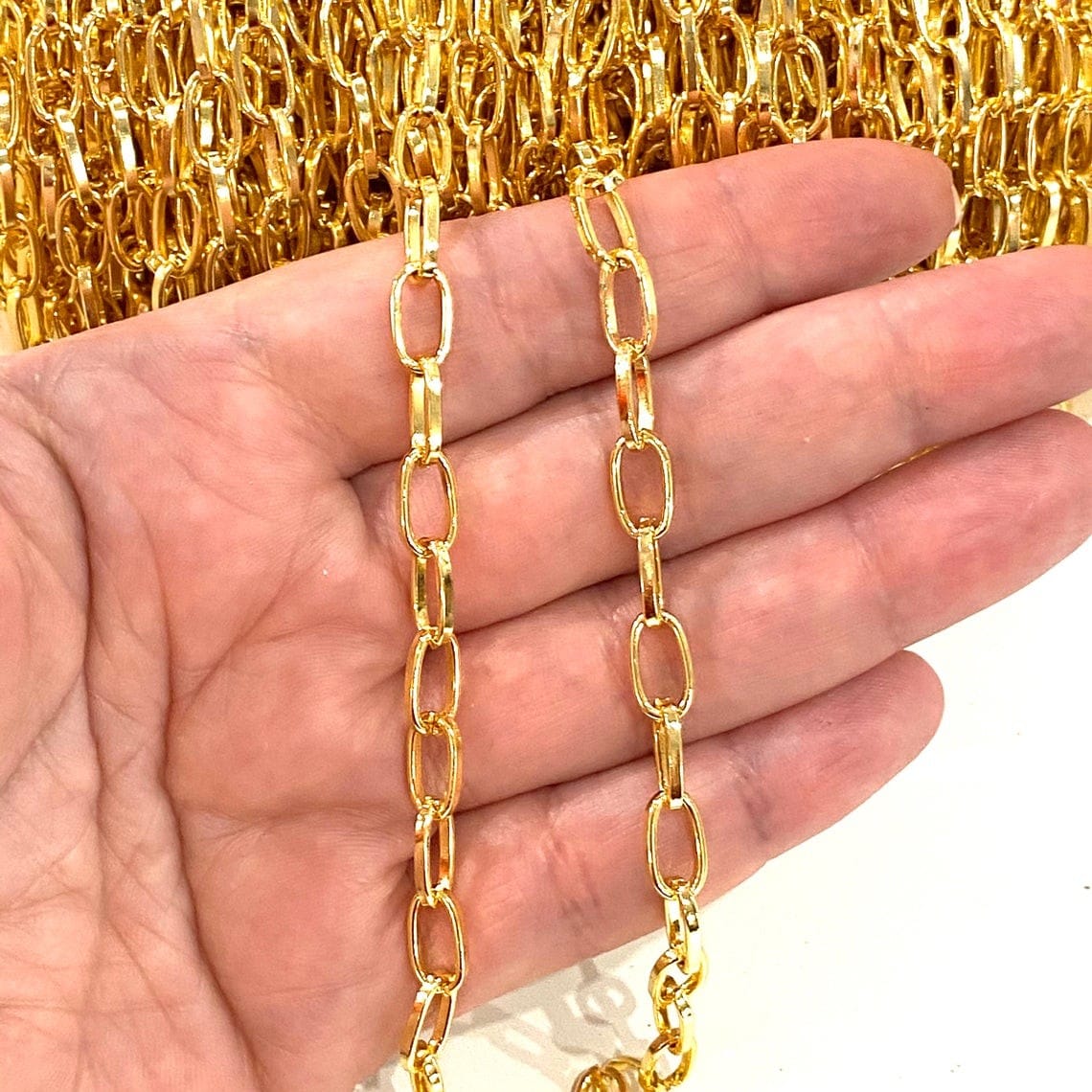 Gold Plated 6x12 mm Chain