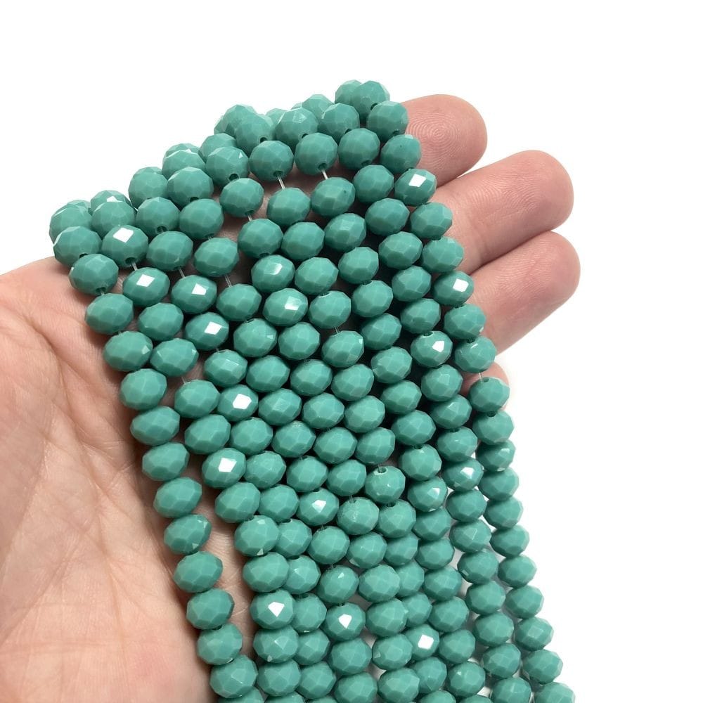 Crystal Beads, Chinese Crystal-8mm-20 (Turquoise Green )