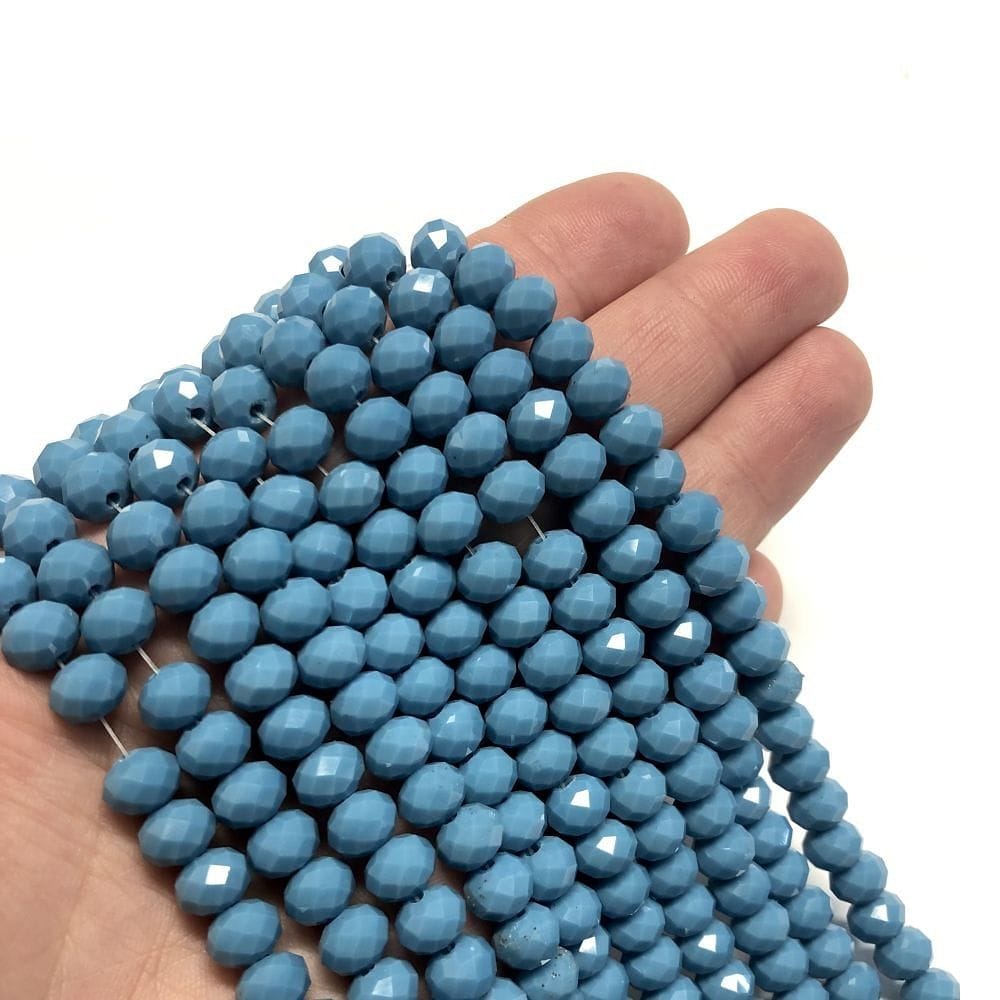 Kristallperle, chinesischer Kristall, 8 mm, 24 (Hellblau)