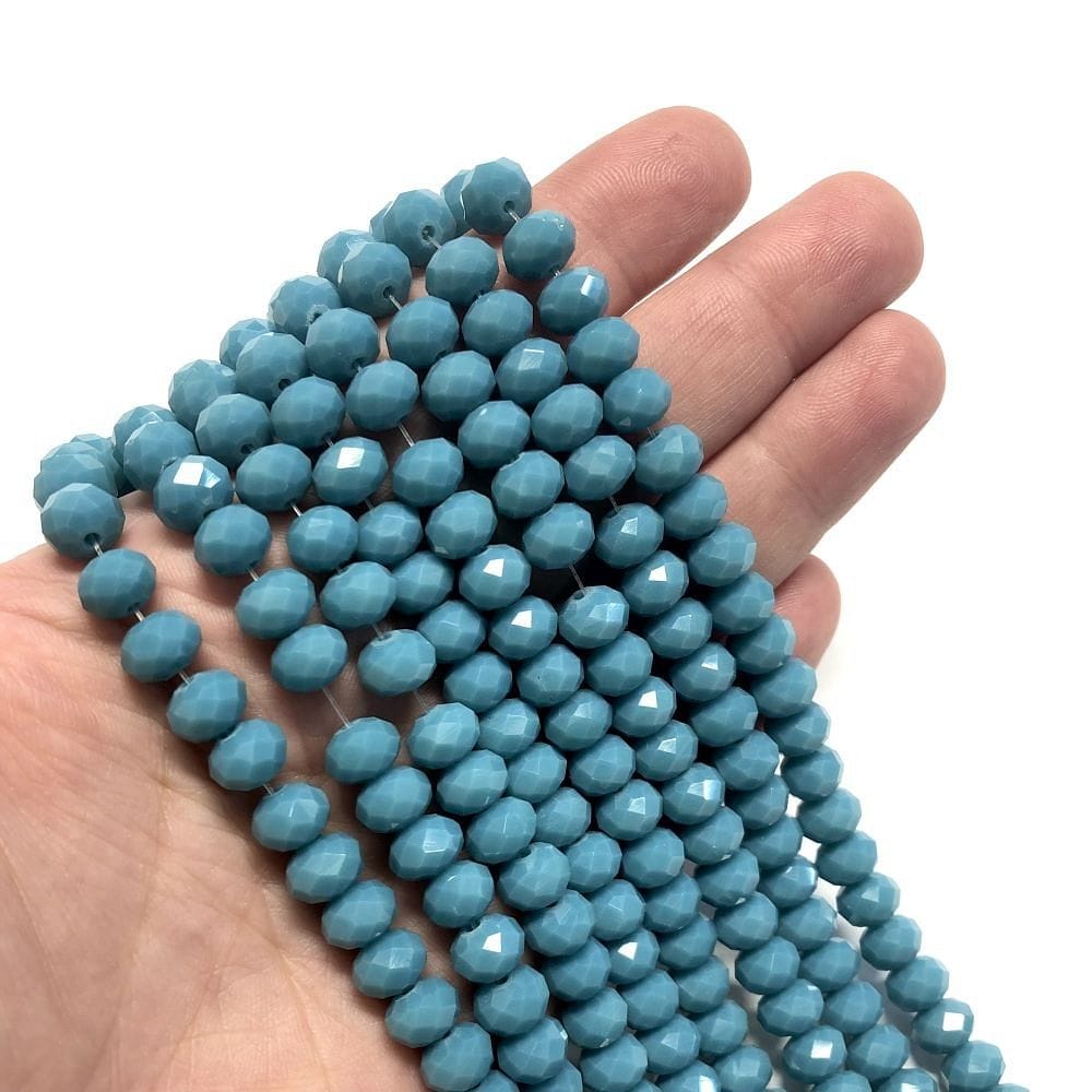 Kristallperle, chinesischer Kristall, 8 mm, 26 (undurchsichtiges Blau)