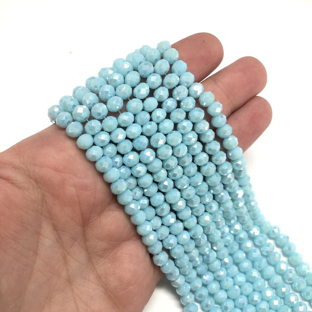 Chinese Crystal 6mm - 10 - Opaque Ice Blue