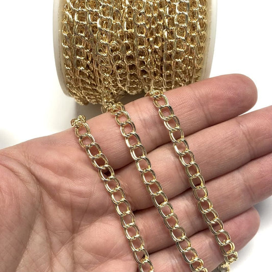 Gold Plated 6x6mm Chain