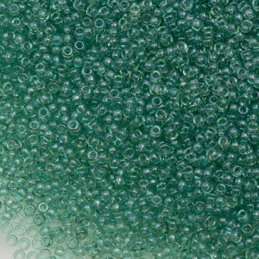 Miyuki Beads, MiyukiRoundBeads11/0-2445 Transparent Sea Foam Luster