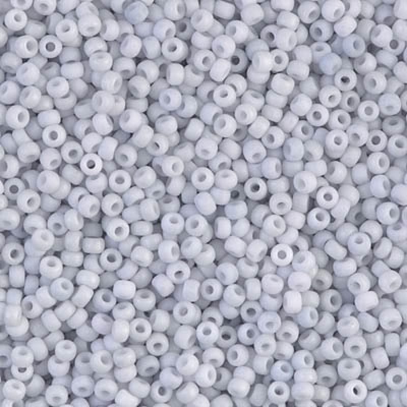 Miyuki Beads, MiyukiRoundBeads11/0-2026 Matted Opaque Pale Blue Gray