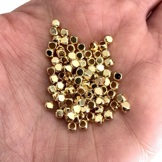 Vergoldeter Würfel 3mm