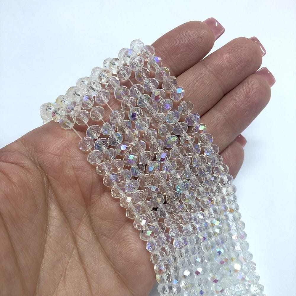 Chinesischer Kristall 6mm - 60 - Glänzend Transparent