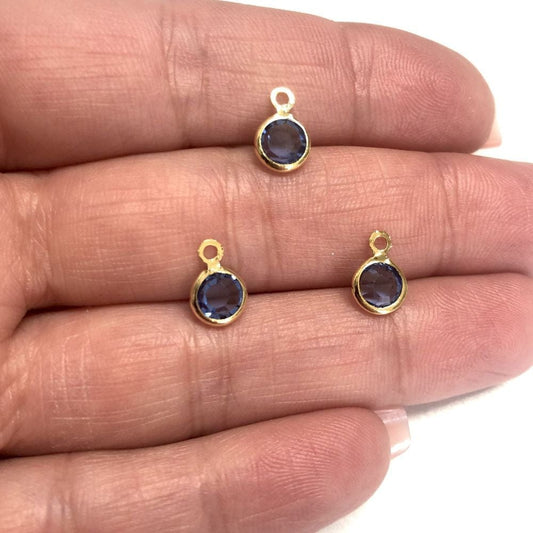 Vergoldeter bidirektionaler Schüttelaufsatz aus Glas – Lila