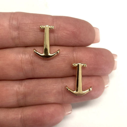 Gold Plated 14x18mm Anchor