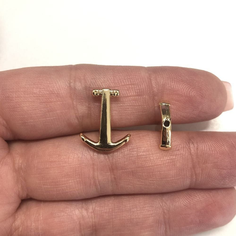 Gold Plated 14x18mm Anchor
