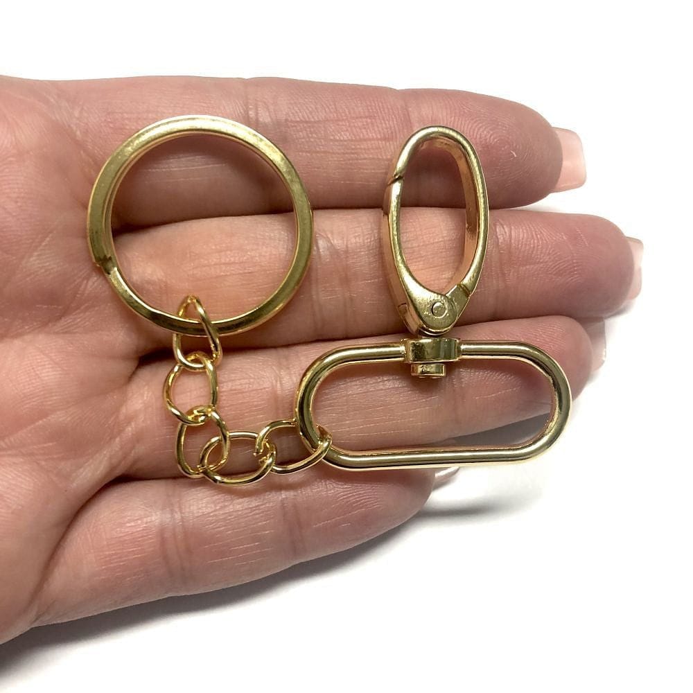 46mm Gold Plated Keychain - 2