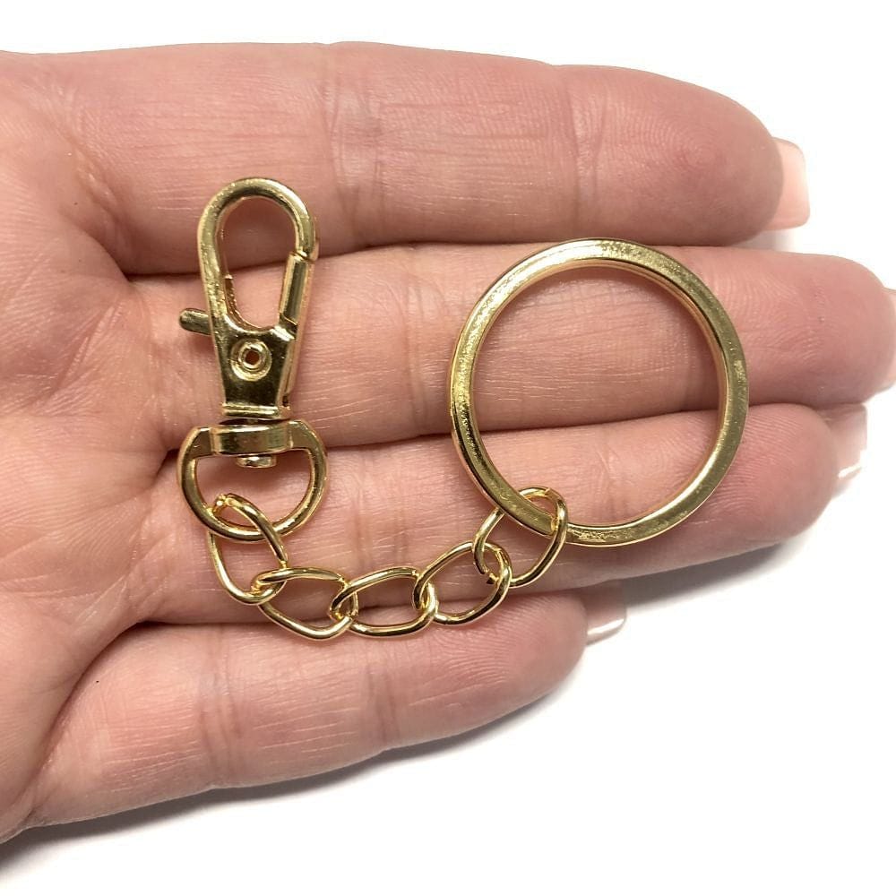 33mm Gold Plated Keychain - 1
