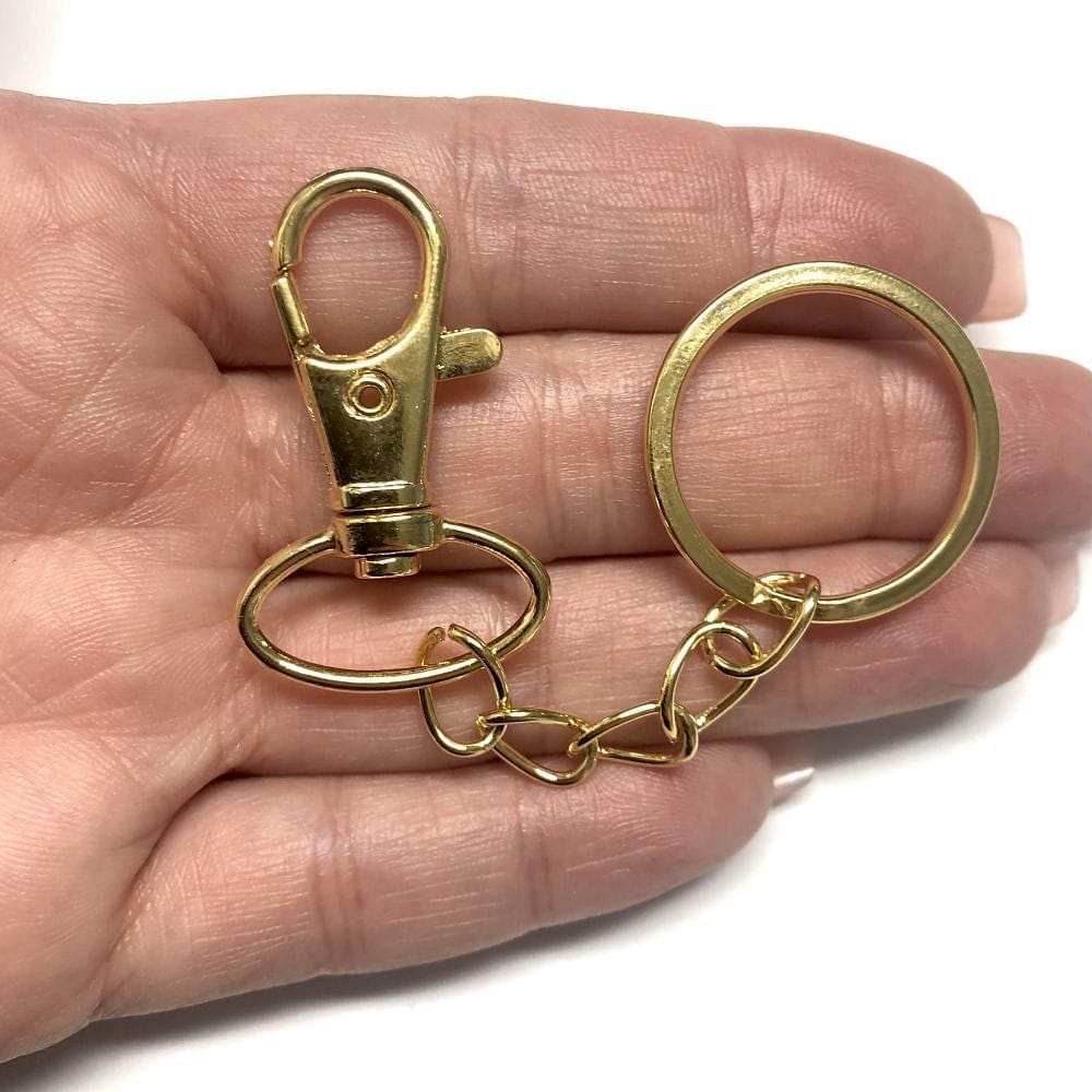 40mm Gold Plated Keychain - 2