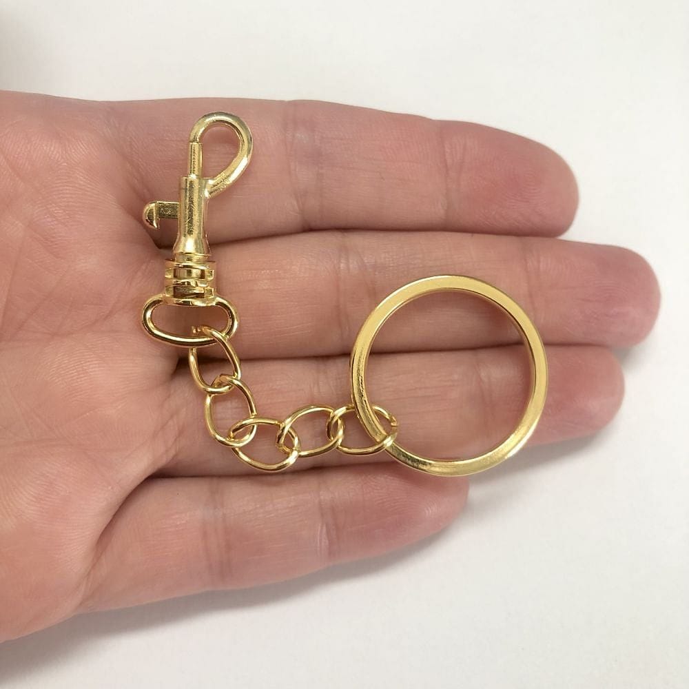 32mm Gold Plated Keychain