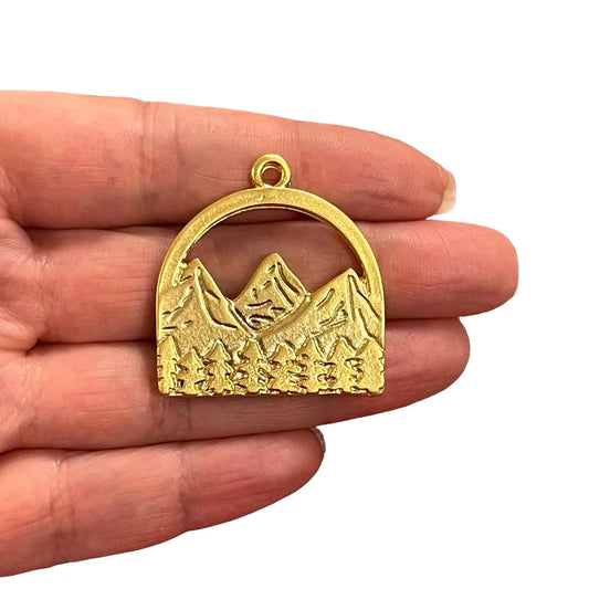 Matte Gold Plated Pendant -23