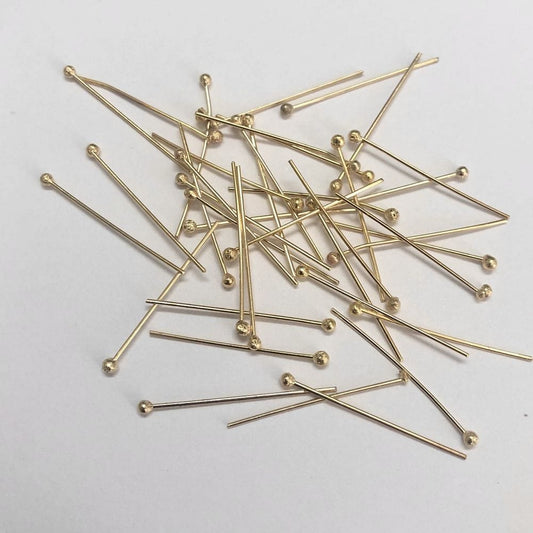 Gold Plated Ball Head Nail 50mm