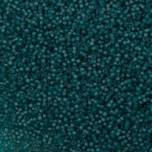 Miyuki Beads, Miyuki Delica 11/0 DB0788 Gefärbter transparenter blauer Zirkon