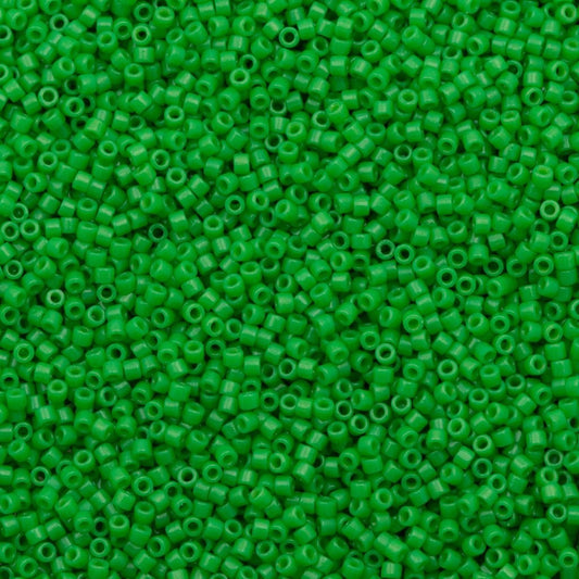 Miyuki Beads, Miyuki Delica 11/0 DB2126 Duracoat Opaque Fiji Green